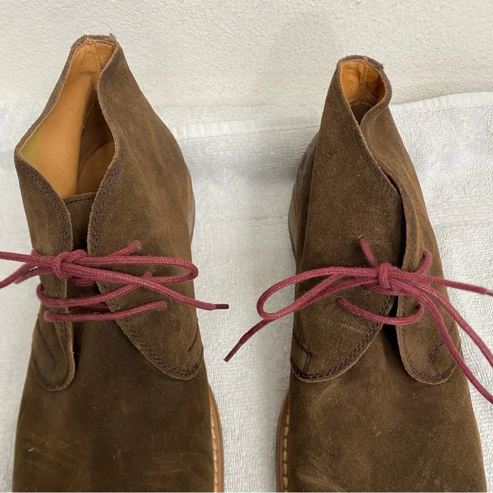 NWOT New 1901 Men Brown Leather Lace Up Chukka Boot Size 10.5 Western Streetwear